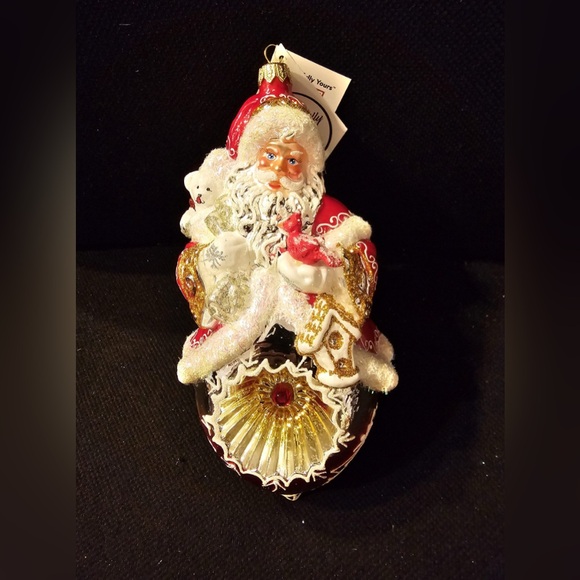 Heartfully Yours By Radko PAPA CLAUS Santa Glass Christmas Limited Edition - Picture 3 of 5